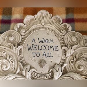 Farm house plaster wall ornament Sea themed heavy